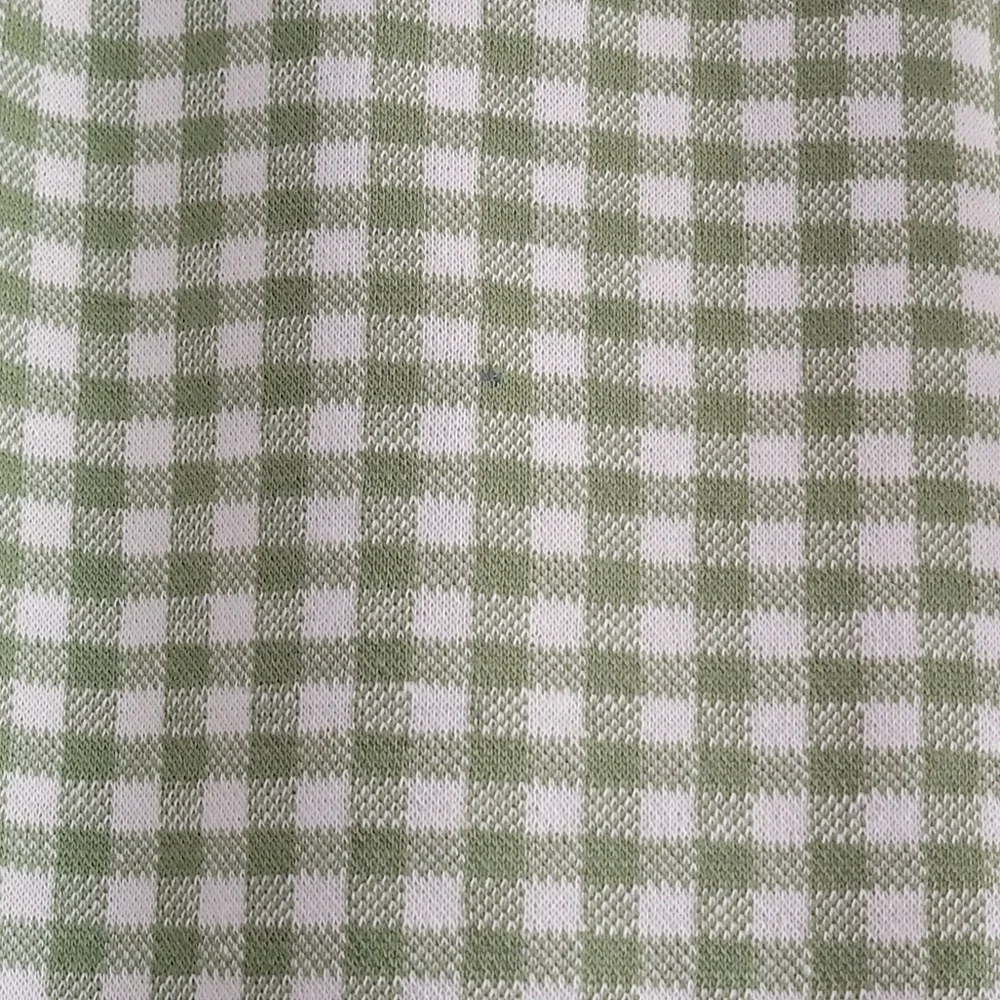 Urban Outfitters Naomi Flare Pants Green and White Checkered Size Small - Picture 5 of 6